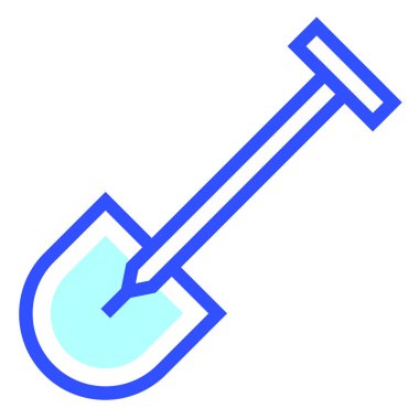 Kürek. Web simgesi basit illüstrasyon 