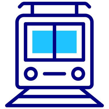 tren. Web simgesi basit illüstrasyon