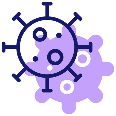 Virüs. Web simgesi basit tasarım