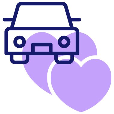 araba simgesi, vektör illüstrasyonu basit tasarım