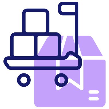 Tramvay. Web simgesi basit illüstrasyon 