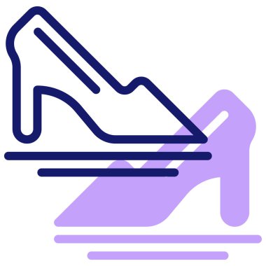 ayakkabı simgesi, vektör illüstrasyonu basit tasarım