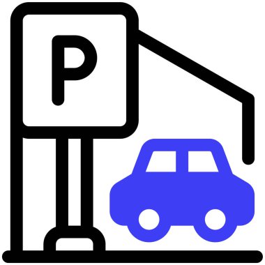 Park ediyor. Web simgesi basit tasarım 