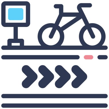 Bisiklet. Web simgesi basit illüstrasyon