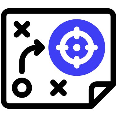 iş stratejisi, vektör illüstrasyonu basit tasarım