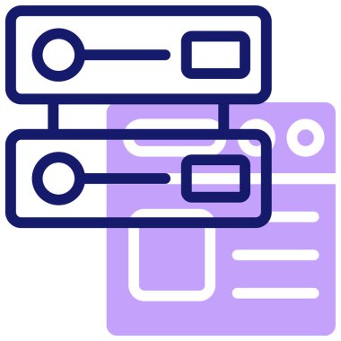 şebeke. Web simgesi basit illüstrasyon