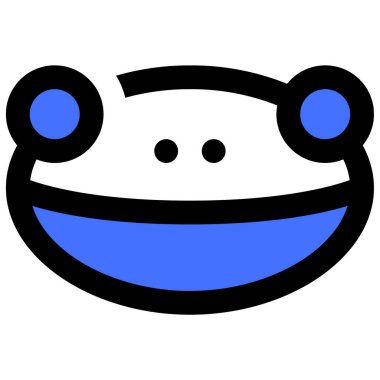 Kurbağa. Web simgesi basit illüstrasyon