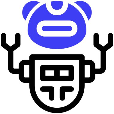 robot ikon vektör illüstrasyonu