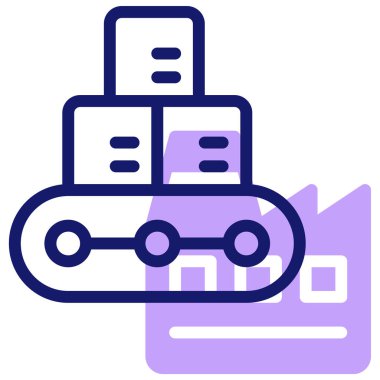 Taşıma bandı. Basit illüstrasyon