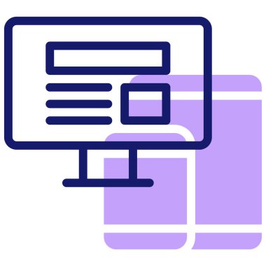 Tepkili Web simgesi vektör illüstrasyonu