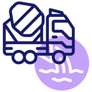 kamyon web simgesi basit tasarım