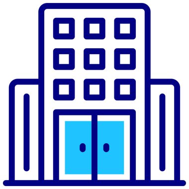 Bina. Web simgesi basit illüstrasyon 