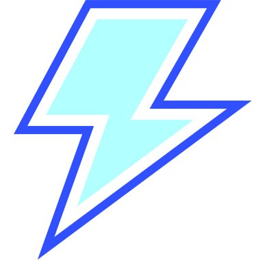 Flash modern simgesi, vektör illüstrasyonu