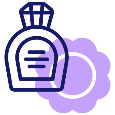 Parfüm. Web simgesi basit illüstrasyon