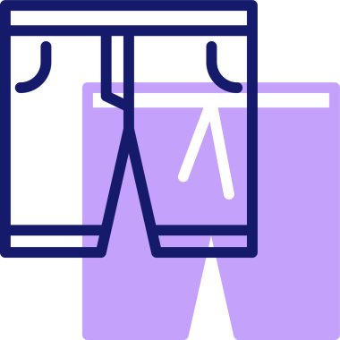 Şortların vektör illüstrasyonu 