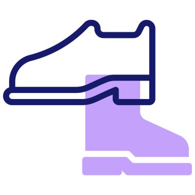 Ayakkabı. Web simgesi basit illüstrasyon