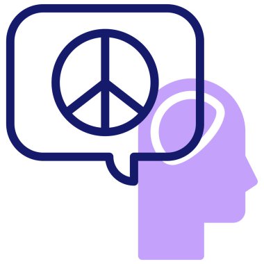 Huzur. Web simgesi basit tasarım 