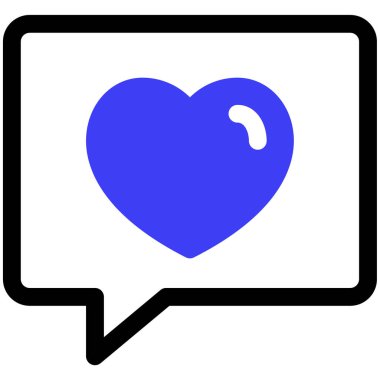 Aşk illüstrasyonu, basit web simgesi 