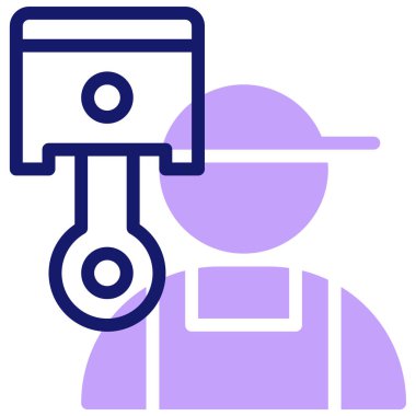 robot. Web simgesi basit illüstrasyon