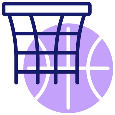 Basketbol. Web simgesi basit illüstrasyon