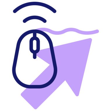 Bilgisayar faresi. Web simgesi basit illüstrasyon