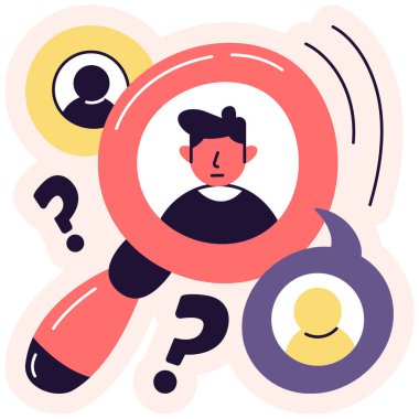 işe alma simgesi vektör illüstrasyonu