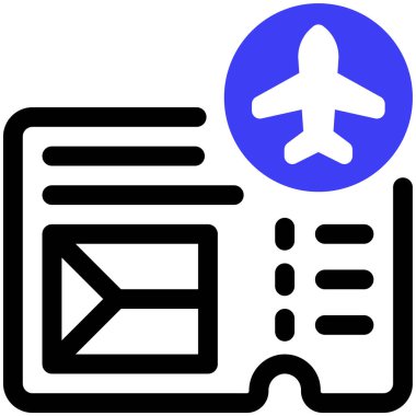 bilet web simgesi basit tasarım