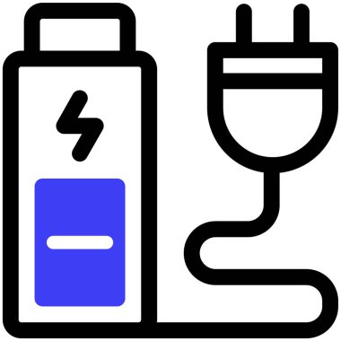 Pil. Web simgesi basit illüstrasyon 