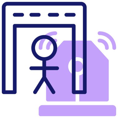 denetleme simgesi, vektör illüstrasyonu basit tasarım