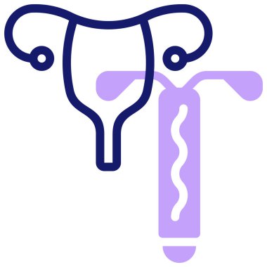 uterus web simgesi basit tasarım