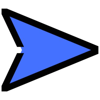 ok Simgesi Soyut Arkaplanda İzole Edildi