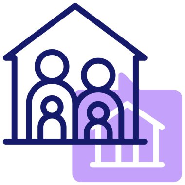 Emlakçı. Basit illüstrasyon