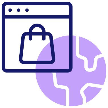 mağaza web simgesi basit illüstrasyon