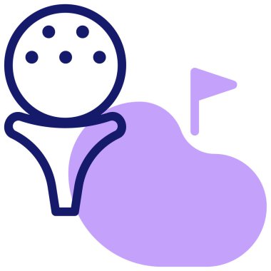 Golf mü? Web simgesi vektör illüstrasyonu