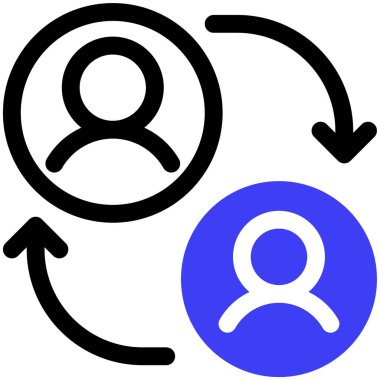 kullanıcı. Web simgesi basit illüstrasyon