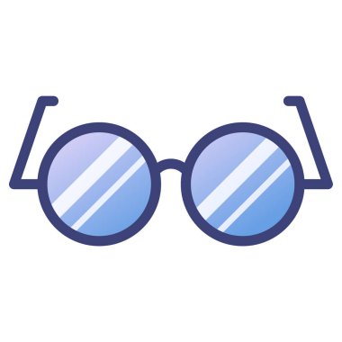 Güneş gözlüğü. Web simgesi basit illüstrasyon