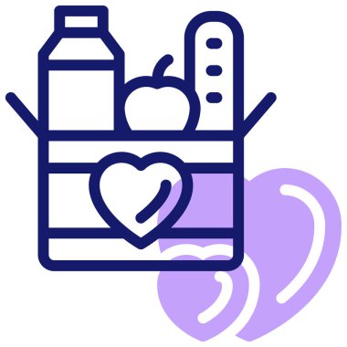 Charity web simgesi basit tasarım
