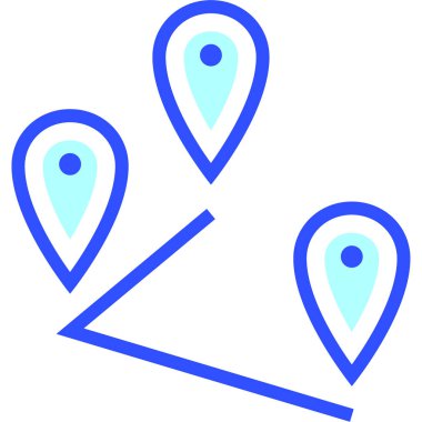 Çoklu Dağıtım Modern simge, vektör illüstrasyonu