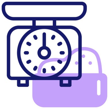 Ölçek modern simgesinin vektör illüstrasyonu