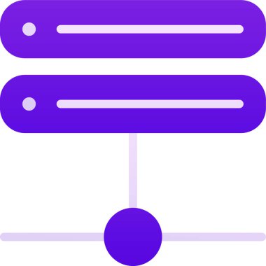 Sunucu. Web simgesi basit illüstrasyon