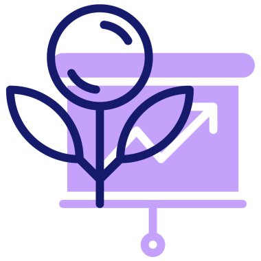 Büyüme simge vektör çizim