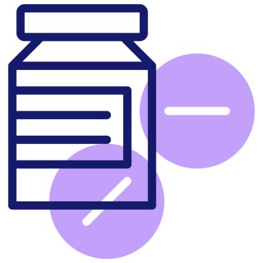 İlaç ve eczane illüstrasyonu, vektör illüstrasyonu basit tasarım