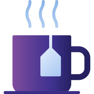 Kahve. Web simgesi basit illüstrasyon