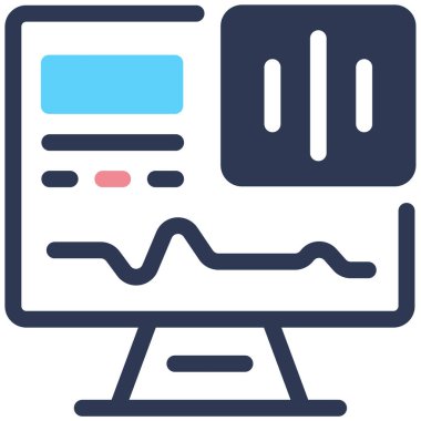 Ses Dalgaları modern simge, vektör illüstrasyonu