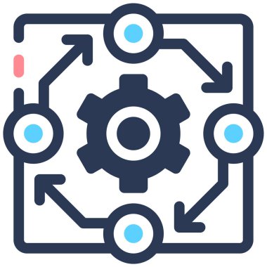 Çarkçı. Web simgesi basit tasarım