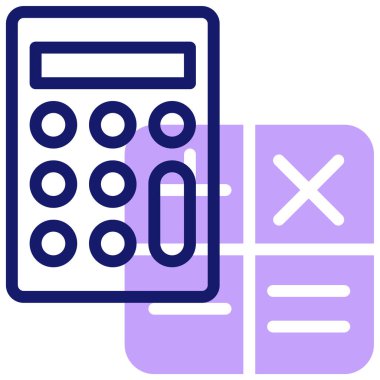 Calculator icon, vector illustration simple design