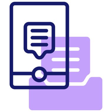 Konuş. Web simgesi basit illüstrasyon