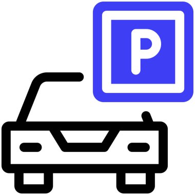 Park ediyor. Web simgesi basit tasarım 