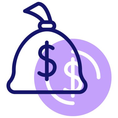 Para için. Web simgesi basit illüstrasyon 