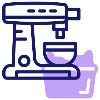 Mutfak mikseri. Web basit illüstrasyonu